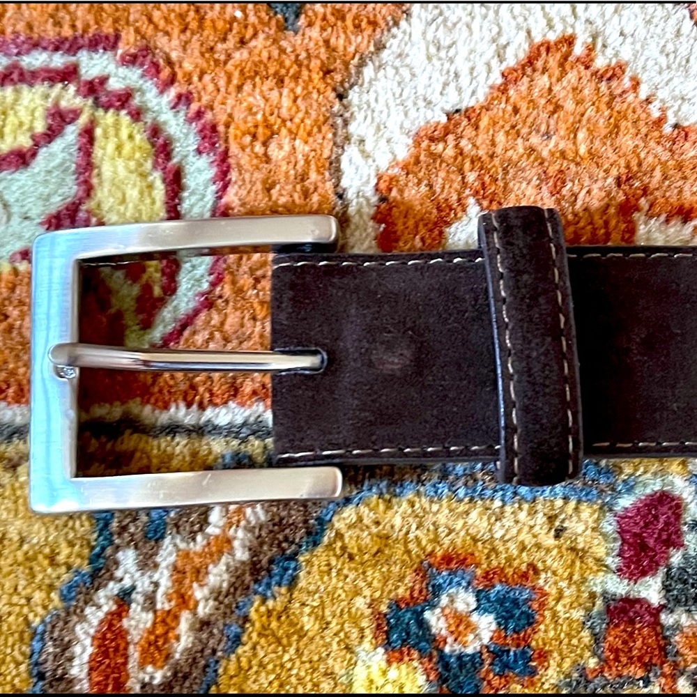 Suede Chocolate Brown Belt